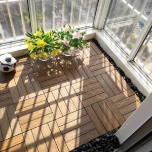WPC Deck Tile for balcony flower feeding