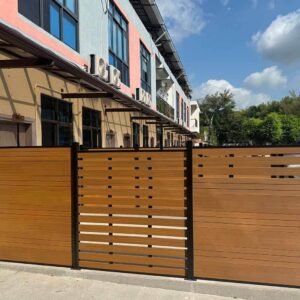 composite fencing teak boards semi privacy fence and privacy fence installation